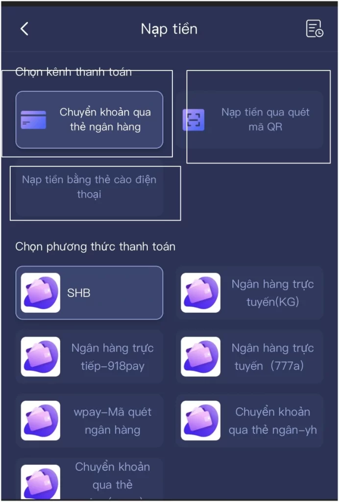 chọn phương thức nạp tiền S666 phù hợp