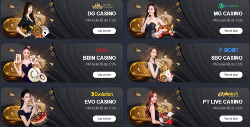 các sảnh casino S666