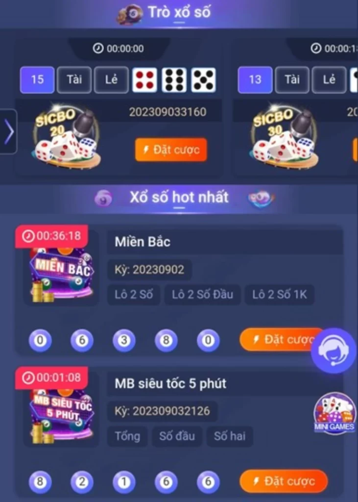 giao diện app S666